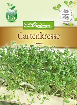 Produktbild von Gartenkresse Krause (50 g) | Kressesamen von N.L. Chrestensen [MHD 01/2024]