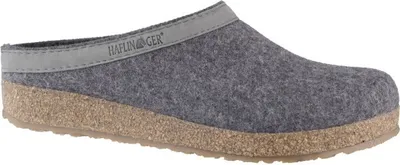 Produktbild von HAFLINGER Torben Grizzly Damen, Herren Schurwoll Hausschuhe anthrazit, anatomisches Kork Fußbett