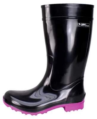 Produktbild von Bockstiegel Damen Gummistiefel Regenstiefel Luisa, Farbe:Schwarz, Schuhgröße:EUR 36, Artikel:-9062 schwarz / fuchsia