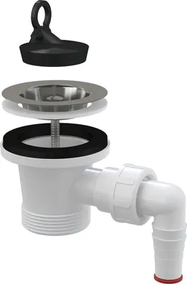 Produktbild von Alcadrain Ablaufventil für Spülbecken 6/4" mit  Edelstahlgitter DN70 Geräteanschluss