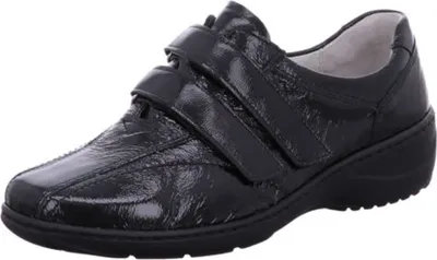Produktbild von Waldläufer 607302 143 001 Damen Klettverschlussschuh Kya Schwarz, Schwarz, Gr. 6
