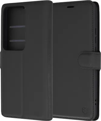 Zdjęcie produktu dla Techsuit Leather Folio Book Wallet Flip Cover dla Oppo Reno11 F 5G - czarny