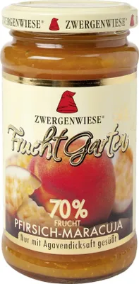 Produktbild von Zwergenwiese  FruchtGarten Pfirsich-Maracuja - 225g