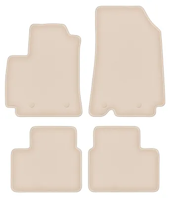 Produktbild von DURBAN Beige Velours-Fußmatten-Set für Renault Arkana Crossover (2021-)