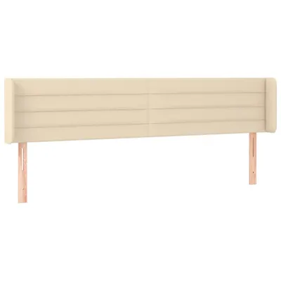 Produktbild von vidaXL Kopfteil mit Ohren Creme 203x16x78/88 cm Stoff