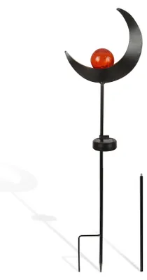 Imagen del producto de Escultura luminosa solar, modelo "Medialuna", de 67 a 95 cm