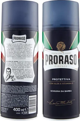 Produktbild von Proraso Shaving Foam Protective, Rasier-Mousse, Männer, Jeder Hauttyp, 400 ml, Feuchtigkeitsspendend, Schutz, Flasche