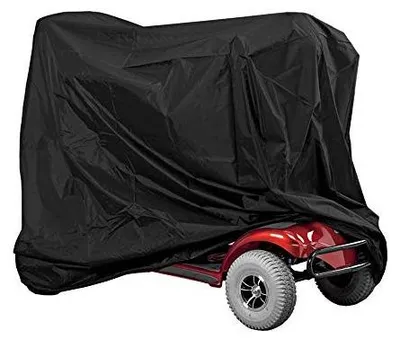 Zdjęcie produktu dla Pokrowiec na motocykl, wodoodporny - wykonany z tkaniny Oxford - wytrzymały - ochrona przed deszczem i wiatrem - wymiary 170 x 61 x 117 cm - regulowany sznurek ściągający - pokrowiec do przechowywania