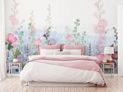 Produktbild von Vlies Fototapete Blumen 400x280 cm Tapeten Wandtapete XXL Wiese Blätter Natur Botanik b-C-10266-a-a