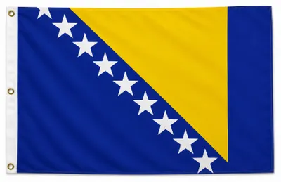 Produktbild von Flagge Fahne Bosnien-Herzogowina 90 x 150 cm - Fahne- reißfest - rissfest - Hissfahne- Hissflagge - Sturmflagge -zum hissen - - keine billige Chinaqualität