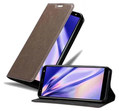 Obrázek produktu pro Cadorabo Case for LG K40 Protective Case in Brown Pouzdro na mobilní telefon s magnetickým zavíráním