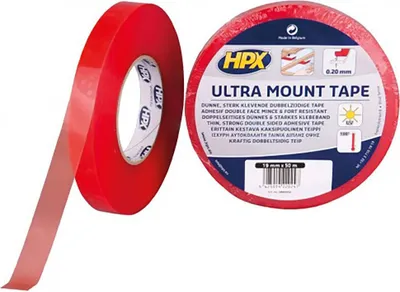 Produktbild von HPX Doppelseitiges Klebeband UM1950 0,20mm 19mm 50m