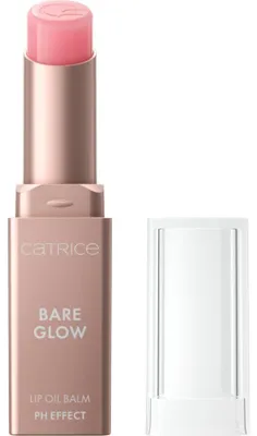Zdjęcie produktu dla CATRICE Bare Glow Lip Oil Balm, Balsam do ust, Różowy, Kobiety, Skóra uniwersalna, Wygładzający, Zmiękczający, Nawilżający, RICINUS COMMUNIS (CASTOR) SEED OIL, HYDROGENATED VEGETABLE OIL, BUTYROSPERMUM PARKII (SHEA)...