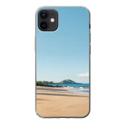 Produktbild von MuchoWow® Handyhülle Schutzhülle Hülle für iPhone 12 mini Strand - Sommer - Palmen Silikon Softcase Handy Hülle - Bild
