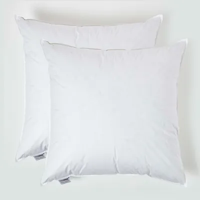 Produktbild von HOMESCAPES 2er-Set Füllkissen 80 x 80 cm – Kissenfüllung Entenfedern