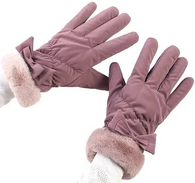 Produktbild von Winterhandschuhe – Touchscreen-fähig – Handschuhe mit geteilten Fingern – Einheitsgröße – Korallenfarbener Fleece – Gefüttert mit Plüsch – Wasserdicht – Winddicht – Weihnachtsgeschenk – Warme Handschuhe – Perfekt für Outdoor-Aktivitäten – Geeignet für eine Handinnenumfang von 18-21 cm – Lila