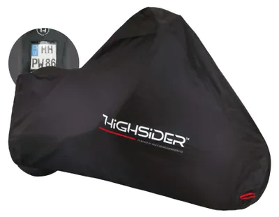 Produktbild von HIGHSIDER Outdoor-Plane, Kennzeichenfenster, schwarz, M