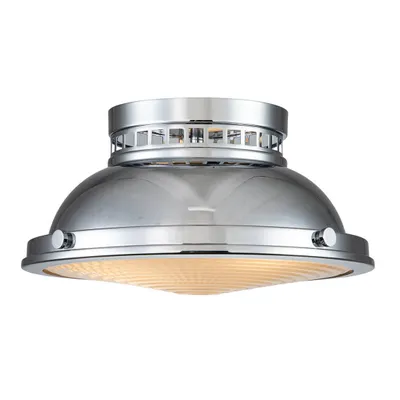 Immagine prodotto di Plafone rotondo Amelia, cromo lucido, 2xE27x40W, metallo, dimensioni: 17x32,4x32,4 cm, IP20, Hinkley