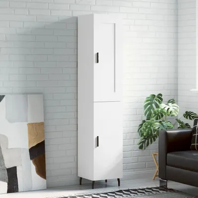 Produktbild von vidaXL Highboard Weiß 34,5x34x180 cm Holzwerkstoff