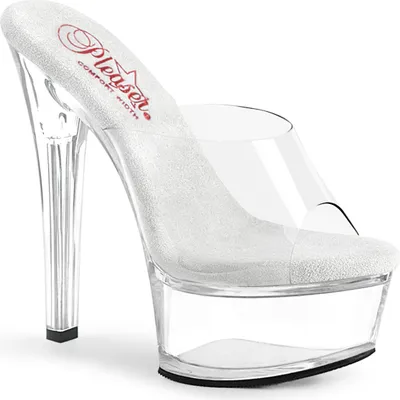 Produktbild von GLEAM-601 Damen Slipper von Pleaser, Transparent  , EU 40, US 10