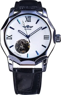Produktbild von Winner SO-14458 Herrenuhr - Eleganz in Schwarz/Weiß KP14458