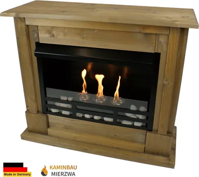 Produktbild von Gelkamin Ethanolkamin Kamin Modell Emily Premium Royal Eiche