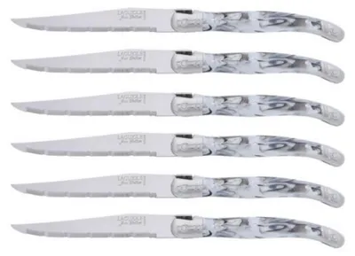 Image de Coffret de 6 couteaux steak en inox - Jean Dubost - L0060011K14245 - laguiole