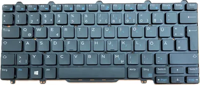 Produktbild von DEUTSCHE-Tastatur Keyboard Beleuchtung kompatibel für DEll LatituDE 12 (7275-P8CMK)