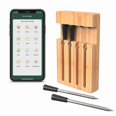 Produktbild von Fleischthermometer, Lebensmittelthermometer, drahtloses Fleischthermometer, Grillthermometer, Bluetooth-Fleischthermometer