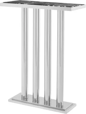Produktbild von Casa Padrino Luxus Konsole Silber 70 x 30 x H. 93 cm - Designer Hotel Möbel