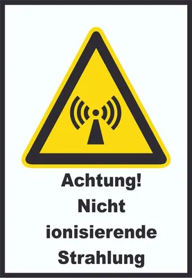 Produktbild von Achtung Nicht ionisierende Strahlung A6 Rückseite selbstklebend Schild