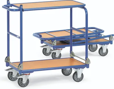 Zdjęcie produktu dla fetra 1141, Stal, Wózek transportowy, Niebieski, 250 kg, 4 szt., 16 cm