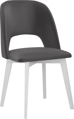 Immagine prodotto di Sedia da pranzo imbottita AFTON 7 - bianco / grigio scuro