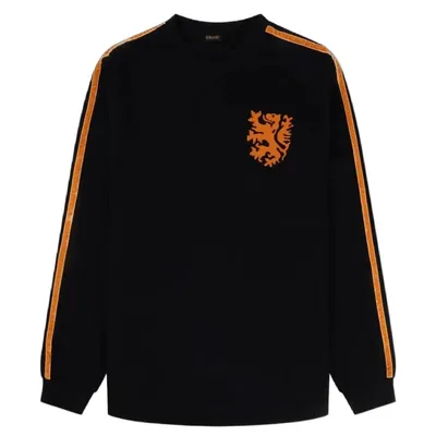Produktbild von Cruyff - Niederlande Retro Fussballtrikot WM 1974 + Nummer 14 - Schwarz - Kinder