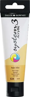 Zdjęcie produktu dla Daler Rowney System3 Farba akrylowa Naples Yellow 59 ml 1 szt.