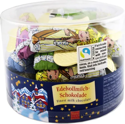 Zdjęcie produktu dla Storz Christmas angel solid z delikatnej mlecznej czekolady 300g