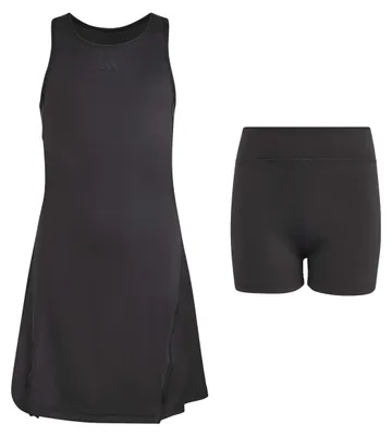 Zdjęcie produktu dla Sukienka tenisowa adidas Girls Club Climacool dla dziewczynek, kolor czarny, rozmiar 5-6 lat