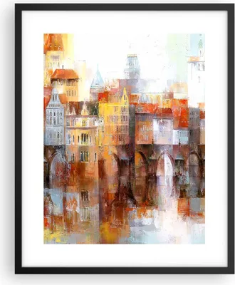 Produktbild von Gerahmtes Poster - Schwarzer Rahmen - Stadt Mietshaus - 40x50 cm - Wand Bild - Wanddeko - Wandbilder - Kunstposter - Wandposter - Bilderrahmen - Bilder - Kunstdruck - Wandbild - P2BPA40x50-3476