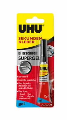 Produktbild von UHU Sekundenkleber SUPERGEL Flasche 10g