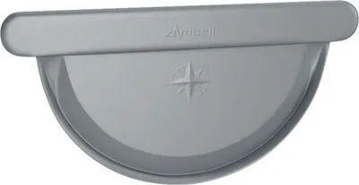 Produktbild von Zambelli Rinnenendstück zum Falzen Stahl anthrazit für Rinnengröße 333 mm
