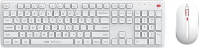 Produktbild von MIIIW Kabellose Tastatur- und Mauskombination, 2,4 G, 104 Tasten, Tastatur in voller Groesse mit 3 einstellbaren Bewegungsgeschwindigkeiten, leise, kabellose Maeuse fuer Computer/Laptop/PC