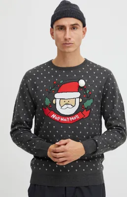 Produktbild von 11 Project PRJulius Herren Weihnachtspullover Winter Pullover Strickpullover Weihnachtspulli mit Rundhalsausschnitt