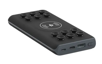 Produktbild von Denver PBQ-10001Powerbank mit QI charging, Farbe: Schwarz