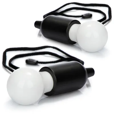 Produktbild von COM-FOUR® 2x LED Hängelampe mit Zugschalter, kabellose Hängeleuchte, batteriebetriebene Glühbirne mit Schnurschalter, für Camping, Festivals, Schränke, Keller und Outdoor