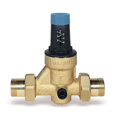Produktbild von WATTS Druckminderer DRV20/N mit Verschraubung, 3/4 Zoll (DN20), Messing blank 10015771