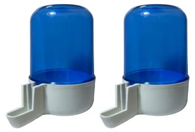 Produktbild von Automatischer Trinkspender Vogeltränke Blau 300 ml 2 Stk