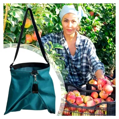 Produktbild von Garten-Ernteschürze | Verstellbare Gartenarbeitstasche