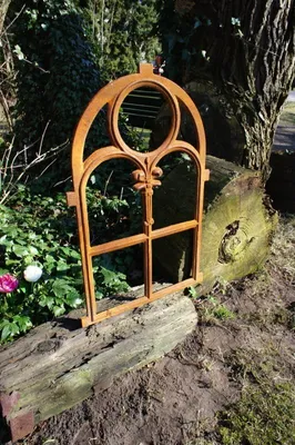 Produktbild von Eisenfenster, Stallfenster Kirchenfenster Rundbogen, Fenster für Gartenmauer