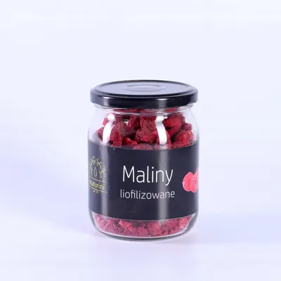 Zdjęcie produktu dla Owoce Liofilizowane MALINA CAŁA PYSZNA 50g