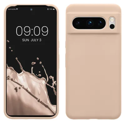 Immagine prodotto di kwmobile Custodia per Google Pixel 8 Pro, per Pixel 8 Pro - Custodia in silicone - Ricarica wireless - Pastello pesca